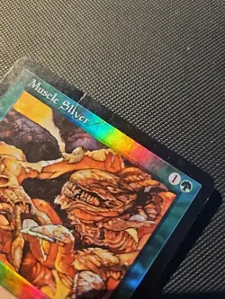 MTG Foil Muscle Sliver FNM Promo Rare Magic The Gathering HP - Image 3
