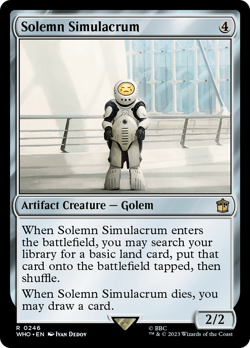 Solemn Simulacrum [Doctor Who] Magic MTG - Image 1
