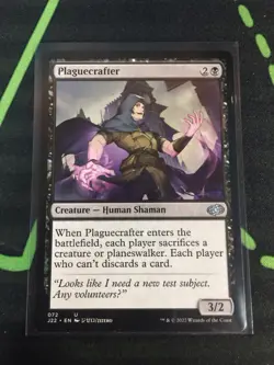 MTG Magic The Gathering Plaguecrafter J22 Anime Black Commander - Image 1