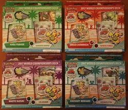 Pokemon TCG 2017 World Championships Decks x4 FULL SET New Sealed NIB - Image 1