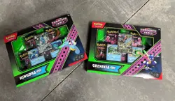 Pokemon TCG Shrouded Fable Greninja Ex Box & Kingdra Ex Special Illustration Box - Image 1