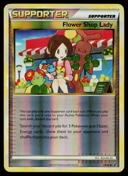 Pokemon Card - Flower Shop Lady Undaunted 74/90 Reverse Holo - Image 1