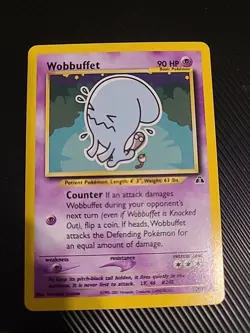 Wobbuffet - 35/75 - Pokemon Neo Discovery Unlimited Rare WOTC Vintage NM/LP - Image 1