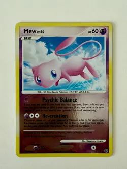 Mew LV.40 15/132 Holo Rare Diamond & Pearl Secret Wonders Pokemon Card - Image 1