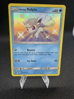Alolan Vulpix SV8/SV94 Pokemon Hidden Fates: Shiny Vault Baby Shiny Holo NM - Image 1