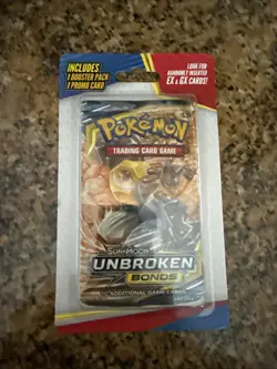 2019 Pokemon TCG Sun & Moon Unbroken Bonds Sealed Booster Pack +1 Promo Blister - Image 1