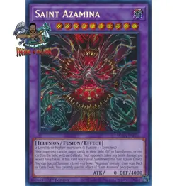 Yugioh! 1x Saint Azamina SUDA-EN036 Secret Rare 1st Ed NM - Image 1