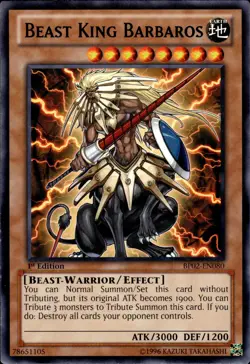 Beast King Barbaros - Black Rare 1st Edition BP02-EN080 - NM - YuGiOh - Image 1