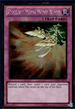 Phoenix Wing Wind Blast - Gold Rare PGLD-EN070 - LP - YuGiOh - Image 1