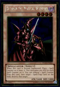 Breaker The Magical Warrior - Gold Rare PGLD-EN052 - LP - YuGiOh - Image 1
