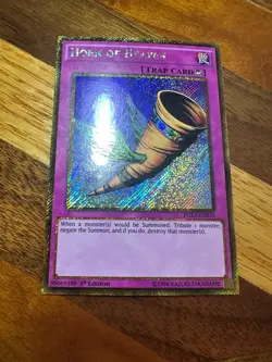 Horn of Heaven PGL3-EN034 1st Edition Gold/Secret Rare PL + BONUS - Image 1