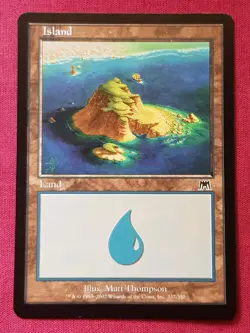 Magic The Gathering ONSLAUGHT ISLAND 337 land card MTG - Image 1