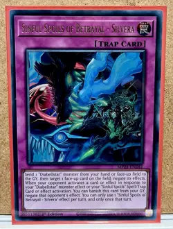 Sinful Spoils of Betrayal - Silvera [MP24-EN142] Ultra Rare 1st Ed Mint Card - Image 1