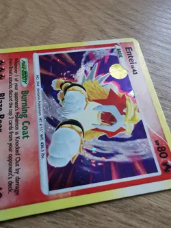 Pokemon Entei TCG Secret Wonders Holo Rare Card 4/132 NM Condition - Image 3