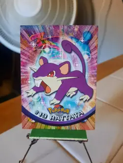 Topps Rattata #19 Pokemon Card TV Animation Blue Label (1st Print) NM Series 1 - Image 1