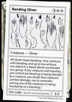 MTG Banding Sliver (2/124) Mystery Booster Playtest Cards 2021 NM - Image 1