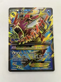 M Gyarados EX- 115/122 - FA Ultra Rare - XY Break Point Pokemon Card MP WARPED - Image 1