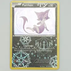 Purrloin RC13/RC25 Holo Uncommon Black & White: Legendary Treasures Pokemon Card - Image 2