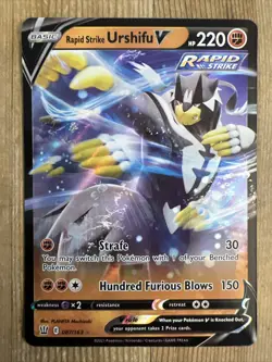 Rapid Strike Urshifu V - 087/163 - Pokemon Battle Styles Ultra Rare Card NM - Image 1