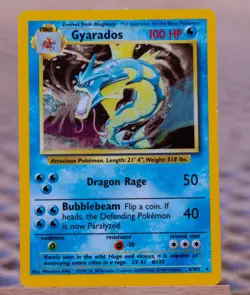 Gyarados 006/102 Base Set Unlimited Holo Pokemon card 006/102 MP - Image 2