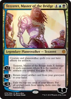 MTG - TEZZERET, MASTER OF THE BRIDGE (Foil) - War of the Spark (M) - Image 1