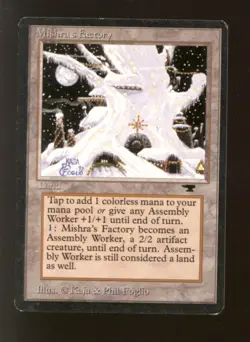 Magic MTG Antiquities Mishra's Factory Winter MODERATELY PLAYED MP - Image 1