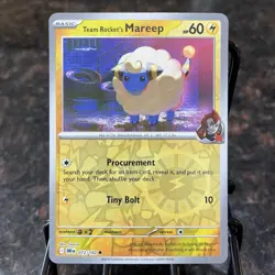 Team Rockets Mareep Sv10 072/182 Reverse Holo Pokemon Trading Card Game | NM - Image 1