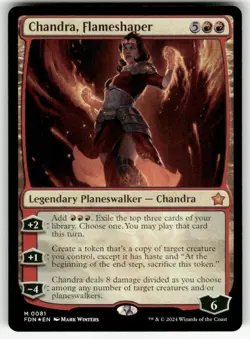 Chandra, Flameshaper FOIL #81 MTG Foundations - Image 1