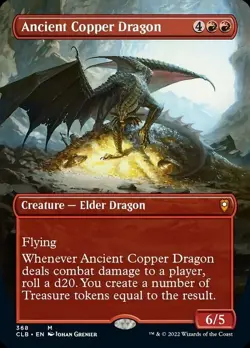 MTG - (Borderless) ANCIENT COPPER DRAGON - Battle for Baldur's Gate (M) - Image 1
