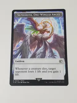 Emblem - Sephiroth, One-Winged Angel Robot Warrior Double-Sided Token Final... - Image 1