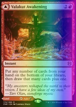 MTG Magic the Gathering Valakut Awakening (174/493) Zendikar Rising NM FOIL - Image 1