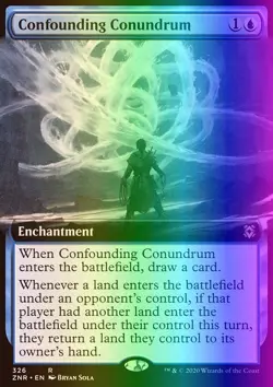 MTG Magic the Gathering Confounding Conundrum (326/493) Zendikar Rising NM FOIL - Image 1
