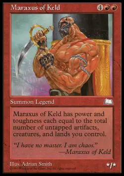 MTG Magic the Gathering Maraxus of Keld (111/167) Weatherlight LP - Image 1