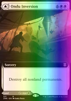 MTG Magic the Gathering Ondu Inversion (321/493) Zendikar Rising NM FOIL - Image 1