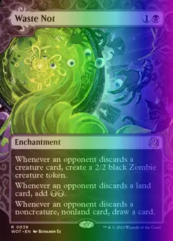 MTG Waste Not (38/103) Wilds of Eldraine Enchanting Tales NM FOIL - Image 1