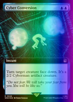 MTG Magic the Gathering Cyber Conversion (946/1208) Doctor Who NM FOIL- SURGE - Image 1