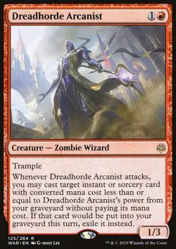 MTG Magic the Gathering Dreadhorde Arcanist (125/330) War of the Spark NM - Image 1