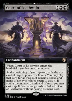 MTG Court of Locthwain (31/208) Wilds of Eldraine Commander NM - Image 1