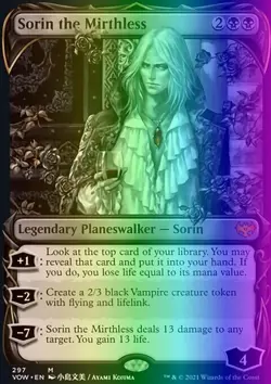 MTG Sorin the Mirthless (297/596) Innistrad Crimson Vow NM FOIL - Image 1