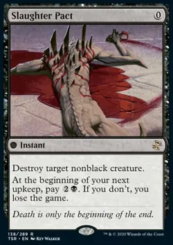 MTG Magic the Gathering Slaughter Pact (138/429) Time Spiral Remastered NM - Image 1