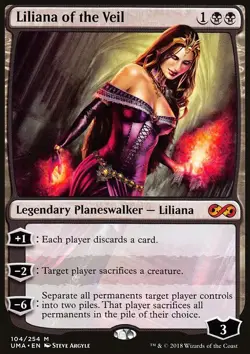 MTG Magic the Gathering Liliana of the Veil (104/271) Ultimate Masters NM - Image 1