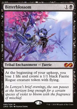 MTG Magic the Gathering Bitterblossom (85/271) Ultimate Masters NM - Image 1