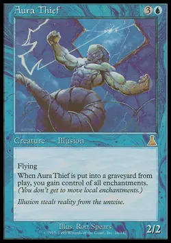 MTG Magic the Gathering Aura Thief (26/143) Urza's Destiny LP - Image 1