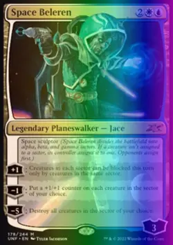 MTG Magic the Gathering Space Beleren (178/689) Unfinity NM FOIL - Image 1