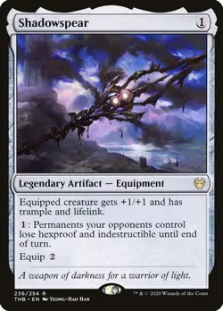 MTG Magic the Gathering Shadowspear (236/412) Theros Beyond Death NM - Image 1