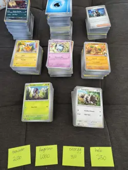 1700 Card Pokemon TCG SV & SWSH Bulk Card Collection - NM to LP Condition - Image 1