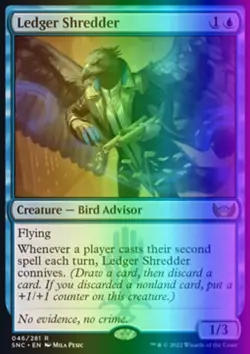 MTG Magic the Gathering Ledger Shredder (46/547) Streets of New Capenna NM FOIL - Image 1