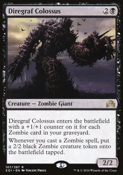 MTG Magic the Gathering Diregraf Colossus (107/356) Shadows over Innistrad NM - Image 1