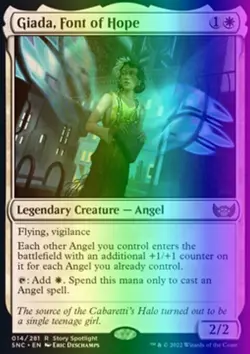 MTG Giada, Font of Hope (14/547) Streets of New Capenna NM FOIL - Image 1