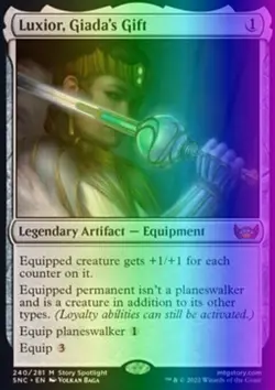 MTG Luxior, Giada's Gift (240/547) Streets of New Capenna NM FOIL - Image 1